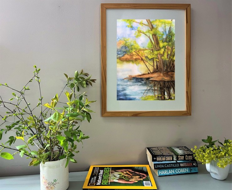 Abstract art collections, watercolor