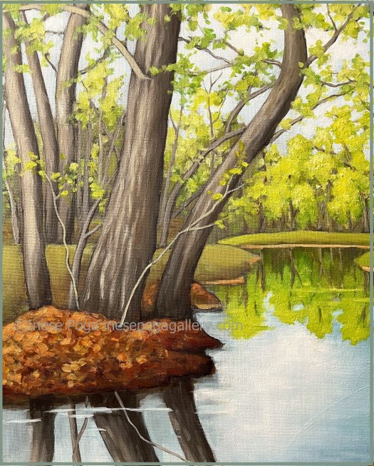 Spring creek painting
