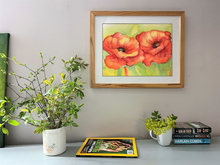 Buy original art, Poppies