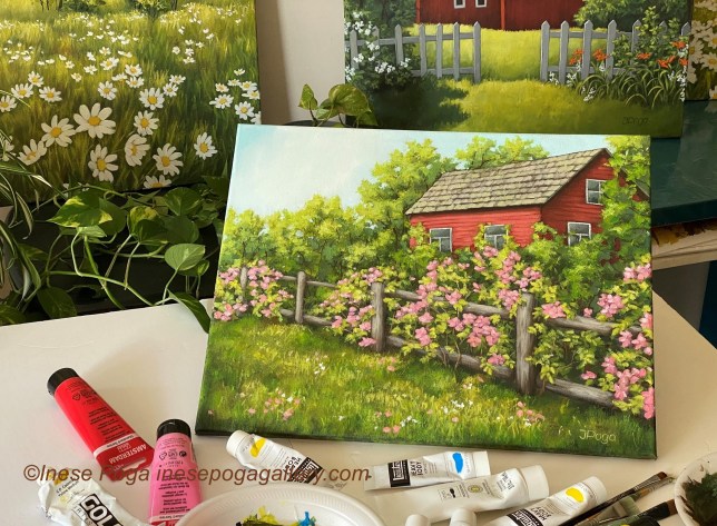 Summer place 1, original acrylic painting