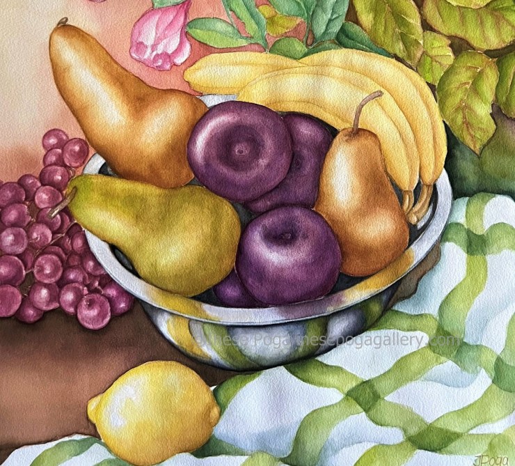 Close-up of still life, lower part