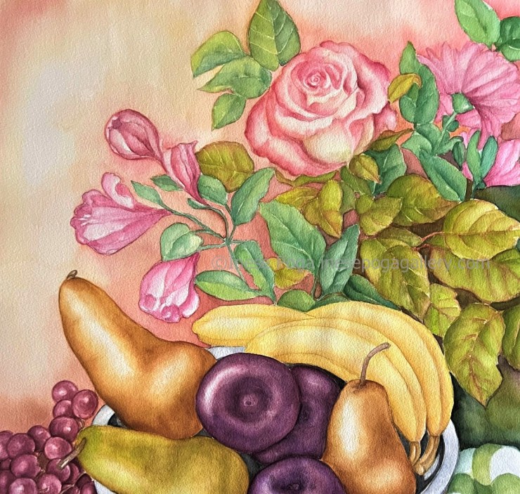 Close-up of still life top part