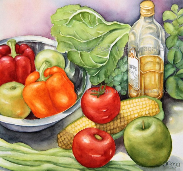 Part of vegetable still life