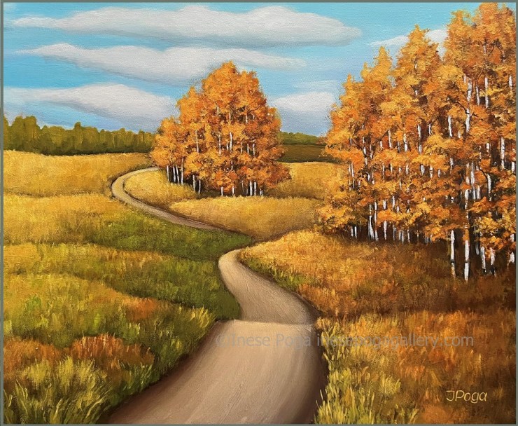 Valley road for art show