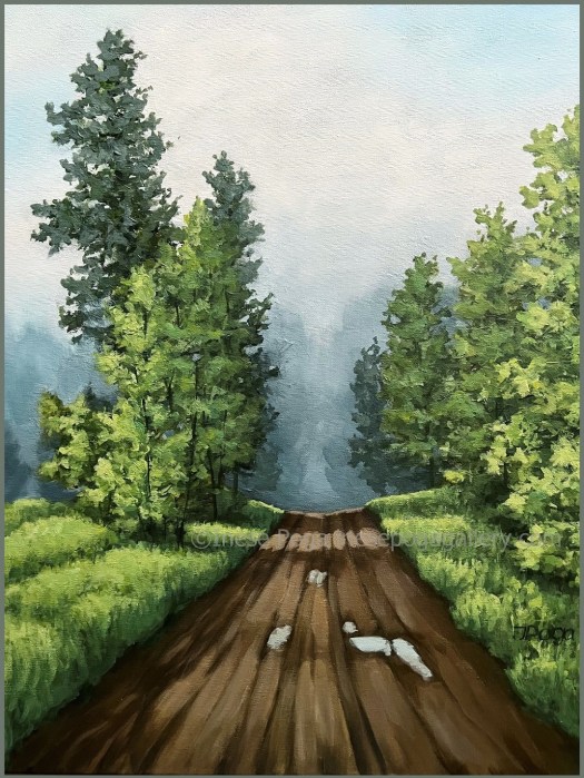Foggy landscape, art for sale