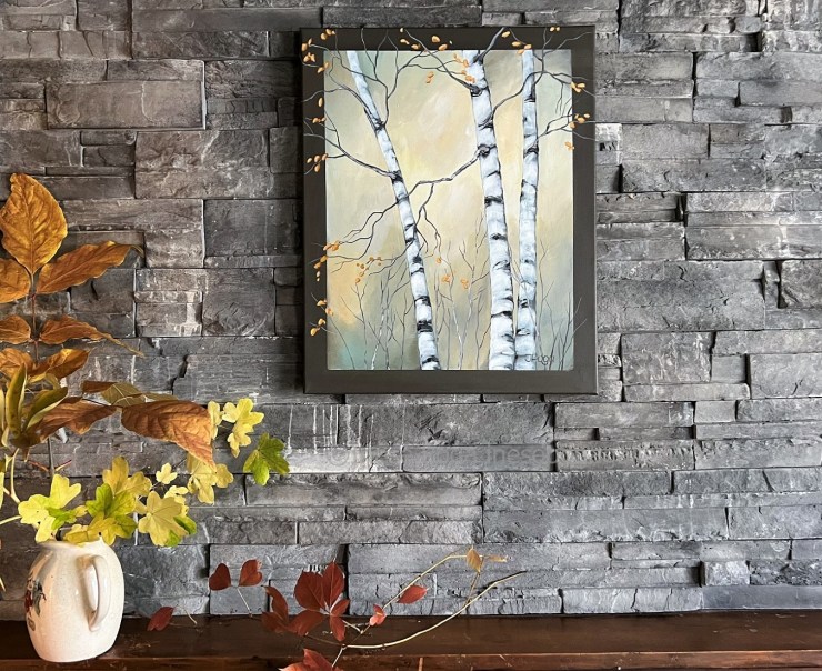 Birch painting