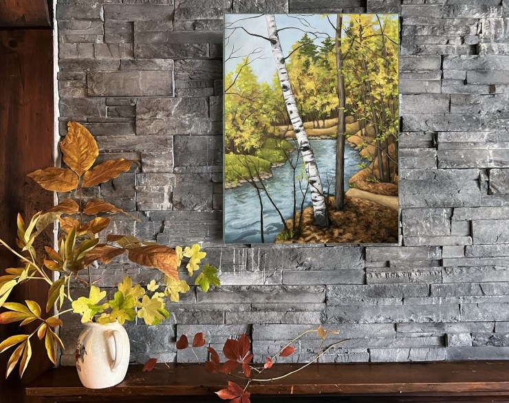 Spring creek painting