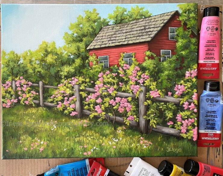 Color choices for acrylic painting