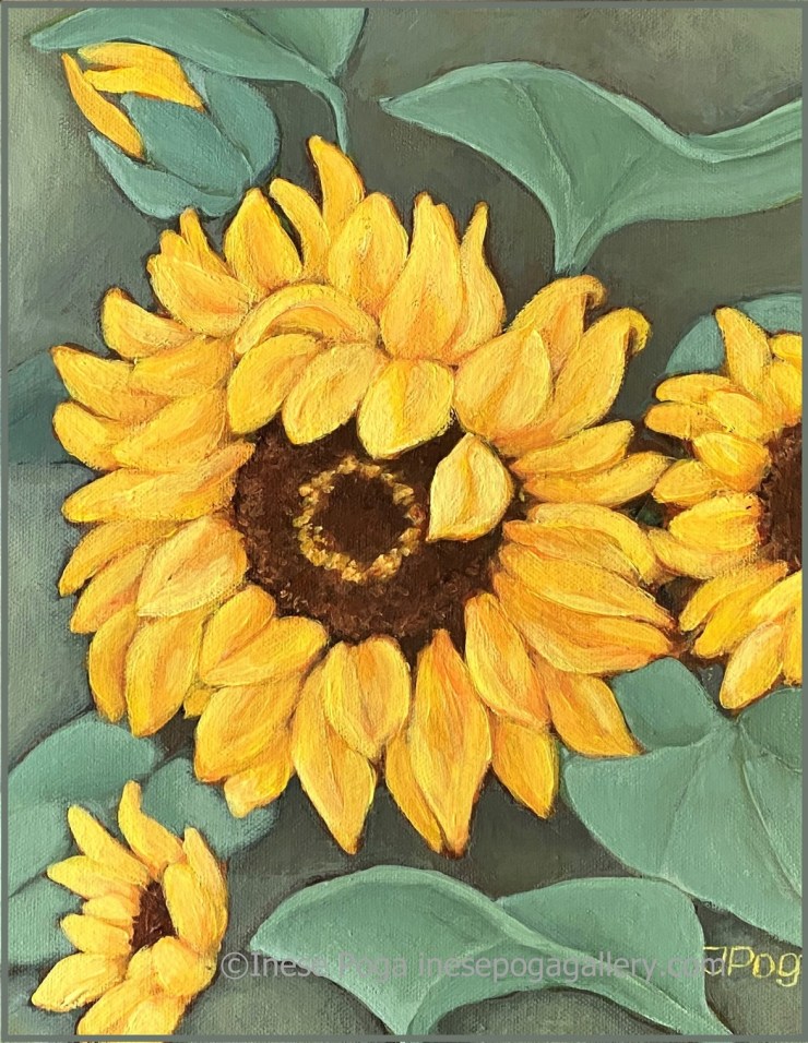 Sunflower painting