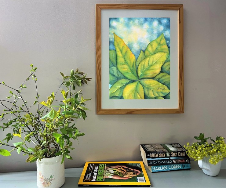 Abstract watercolor painting