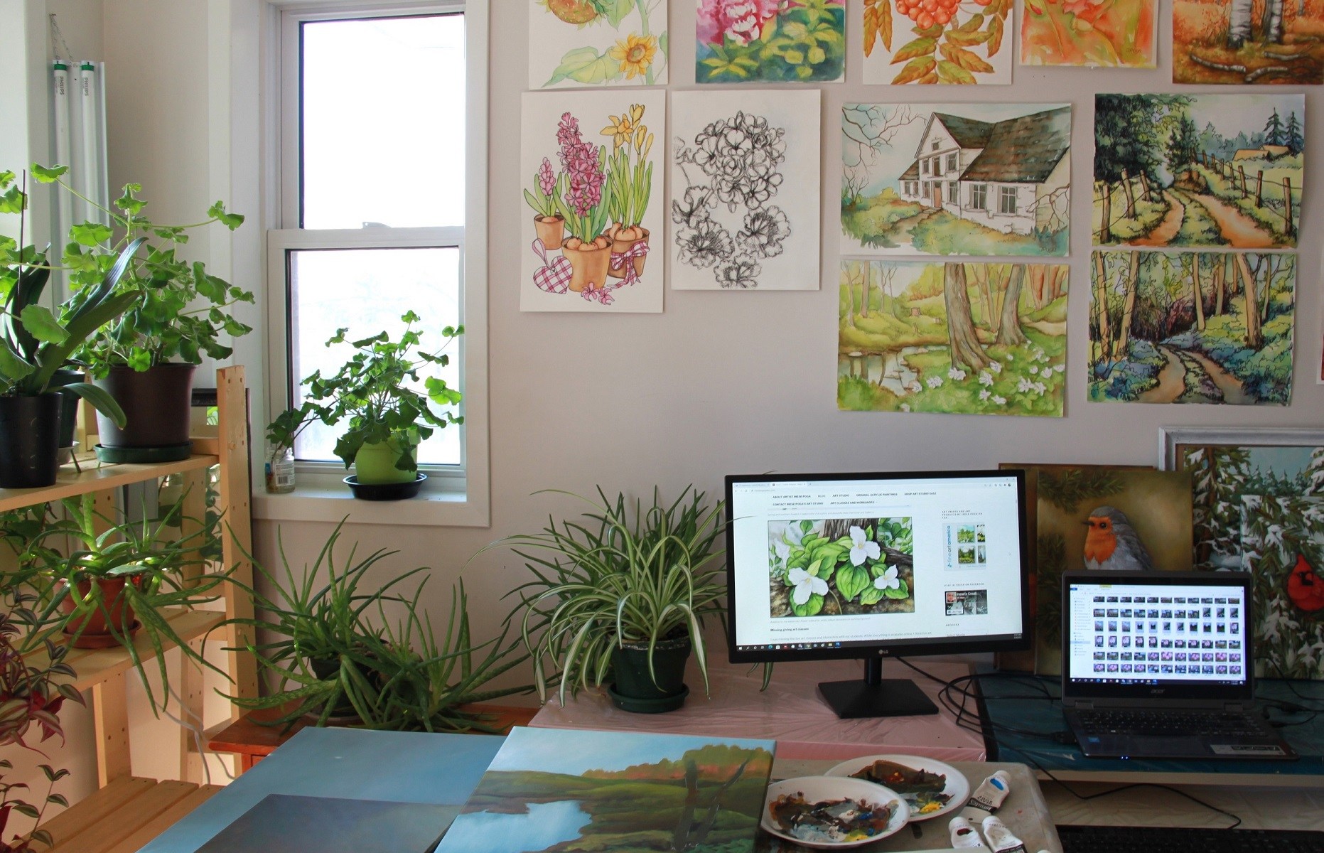 Welcome to art studio of artist Inese Poga